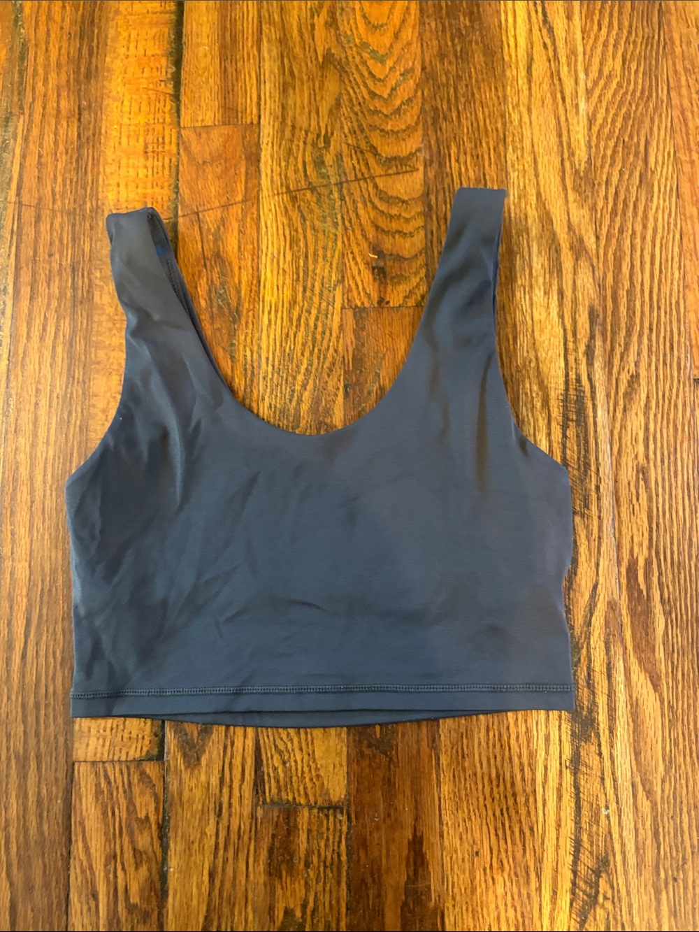 🎉Offline by Aerie charcoal Scoop-Front Crop Top with Key Hole Back!